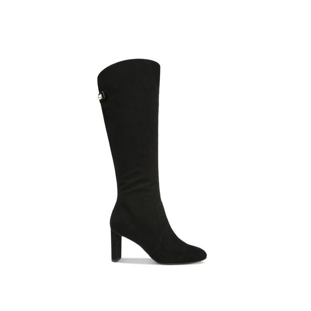 Alfani Womens 6 M Black Adelayde Faux Suede High Heel Knee High Boots NIB OV0